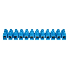 Клеммная винтовая колодка Rexant KВ-40 25-40, ток 100 A, полиэтилен синий (10 шт./уп.)