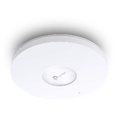 Точка доступа TP-Link 11AX dual-band ceiling access point, up to 1200 Mbit/s at 5 GHz and up to 574 Mbit/s at 2.4 GHz, 1 10/100/1000Mbps LAN port, support PoE 802.3at standard, support BSS coloring, Seamless Roaming, Mesh, Band Steering, Airtime Fairness, MU-MIMO, ma