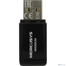 Сетевой адаптер USB2.0 адаптер Mercusys MW300UM, 300 Мбит/с, компактный