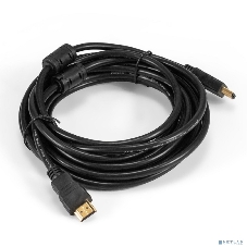 Кабель HDMI ExeGate EX-CC-HDMI-5.0F (19M/19M, 5м, v1.4b, ферритовые кольца, позолоченные контакты)