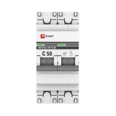Выключатель автоматический EKF mcb4763-2-50C-pro 2P 50А (C) 4,5kA ВА 47-63 EKF PROxima
