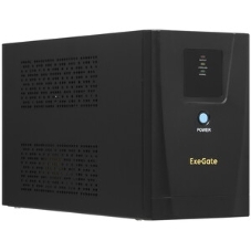 Источник бесперебойного питания ExeGate Power NB-2000.LED.AVR.8C13 (2000VA/1200W, LED, AVR, 8*C13, батарея 12V 9Ah - 2 шт., металлический корпус, Black)