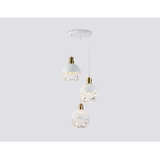 Светильник Ambrella light TR8503/3 WH/CP белый/медь E27/3 max 60W D410*1000