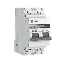 Выключатель автоматический EKF mcb4763-2-50C-pro 2P 50А (C) 4,5kA ВА 47-63 EKF PROxima
