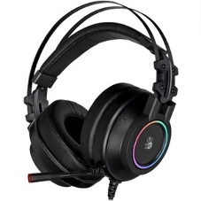 Гарнитура Bloody G528C чёрный, проводная, подсветка