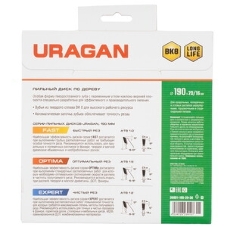 Диск пильный по дер. Uragan Optima (36801-190-20-36_Z01) d=190мм d(посад.)=20мм (циркулярные пилы)