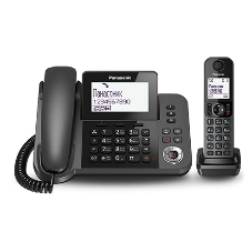 Телефон беспроводной (DECT) Panasonic KX-TGF320RUM серый металлик автооветчик АОН