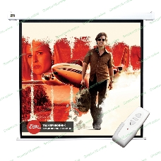 Экран 180x180см Motoscreen 1:1 настенно-потолочный(моторизованный) 100' Matt White (MW)