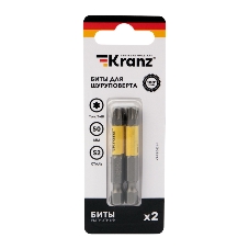 Бита для шуруповерта Kranz Torx T40х50 мм (2 шт./уп.)