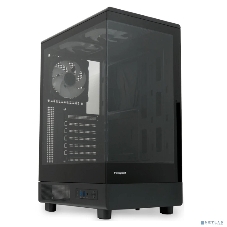Компьютерный корпус HSPD F510, Panoramic Mid Tower, черный, TG, 0.5 SPCC, 3x120мм ARGb ATX, mATX, mITX 180/280/160мм 1x2.5