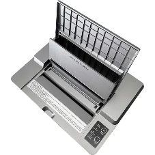 Шредер Office Kit SA200 (1,9х10) серый/черный с автоподачей (секр.P-5) фрагменты 200лист. 23лтр. пл.карты