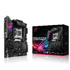 Материнская плата ASUS ROG STRIX X299-E GAMING II, LGA 2066, Intel X299, 8xDDR4, 8xSATA, 3xM.2, 1xPCIe 3.0 x8, 2xPCIe 3.0 x16, 1xPCIe x4, 1xPCIe x1, 2x 2.5Gb LAN, 1xUSB 3.2 Gen 2, 3xUSB 3.2 Gen 2, 2xUSB 2.0, 5x3.5 мм, 7.1, ATX