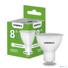 Лампа cветодиодная LED PAR16 IEK LL-PAR16-08-230-40-GU10-G софит 8Вт 230В 4000К GU10 GENERICA
