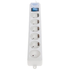 Сетевой фильтр Powercube SPL(5+1)-16B-P-3М-WHITE 3 м, 6 розеток, белый, коробка