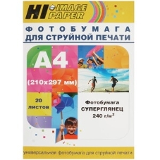 Бумага Hi-Black A2122/PH240-A4-20 суперглянец односторонняя (Hi-image paper) A4, 240 г/м, 20 л.