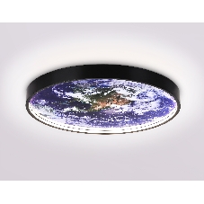 Настенно-потолочный светодиодный светильник Ambrella light FW11133 BK черный 25W LED 3000-6400K D400*38