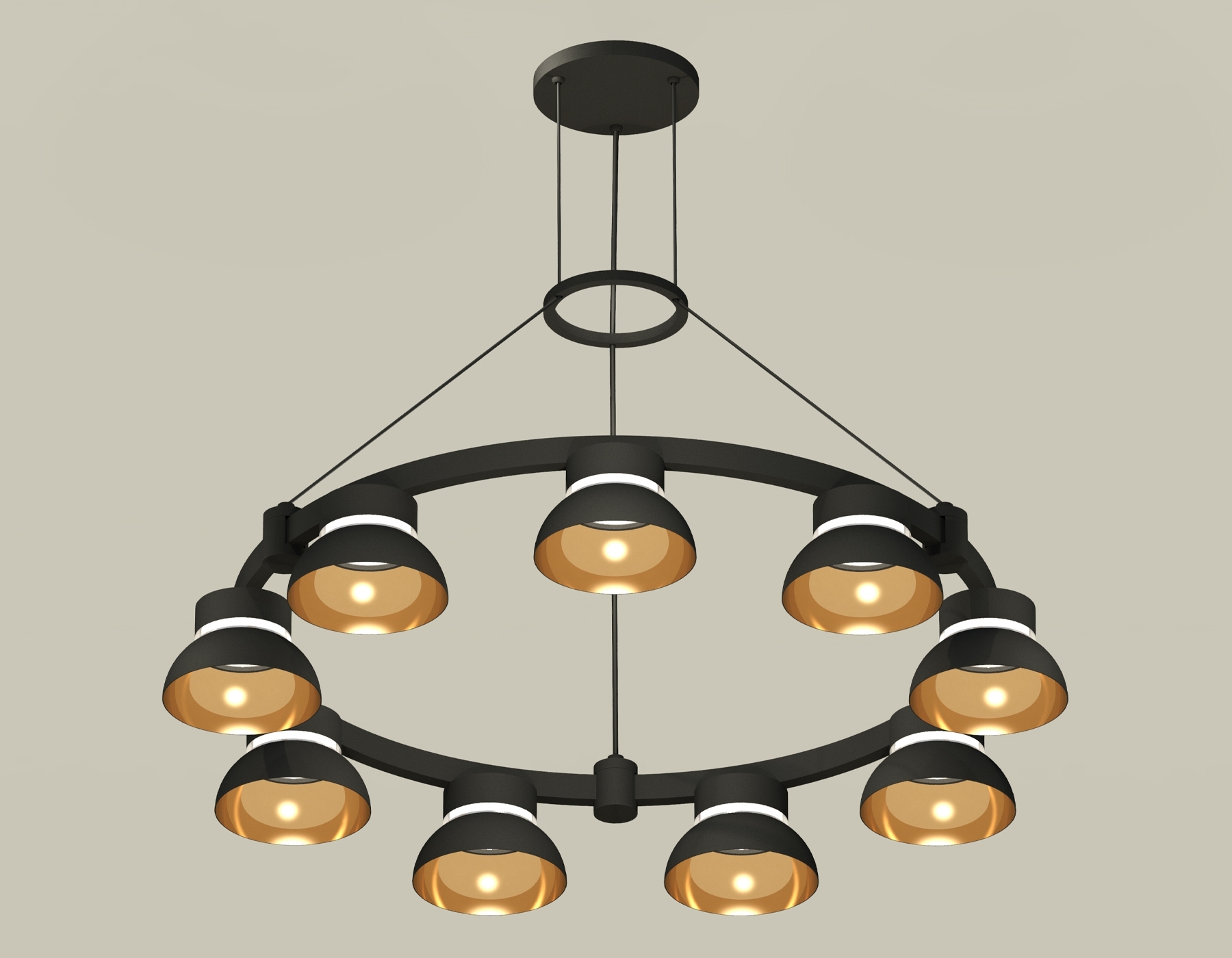Светильник Ambrella light XR92051702/9 SBK/PYG/CL черный песок/золото желтое полированное/прозрачный GX53 (A9205,C9242,N8145)