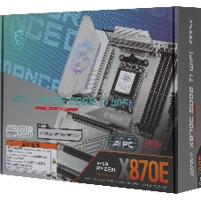 Материнская плата MSI MPG X870E EDGE TI WIFI, AM5, AMD X870E, 4xDDR5, 4xSATA, 4xM.2, 1xPCIe 5.0 x16, HDMI, USB Type-C, 1x5Gb LAN, 2x3.5 мм, 7.1, ATX