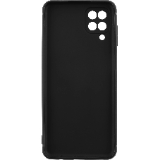 Чехол (клип-кейс) BoraSCO Silicone Case для Samsung Galaxy A12 черный (матовый)