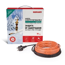 Греющий саморегулирующийся кабель Rexant (в трубу) 10HTM2-CT (6м/60Вт)