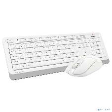 Комплект клавиатура+мышь A4Tech FStyler FG1012 беспроводной, USB, 1200 DPI, белый