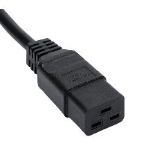 Кабель питания Cablexpert PC-S22-C19-2.5-3M, Schuko-C19, 3x2.5мм2, 16A, с заземлением, медь, 3м, черный, пакет