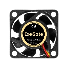 Вентилятор для корпуса ExeGate EX04015S3P-24 черный, 40 мм, 7500 об/мин, 32.6 дБ, 3 pin