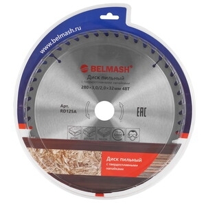 Диск пильный по дереву BELMASH 280х3,0/2,0х32/30мм, 48Т RD125A