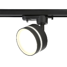Трековый светильник Ambrella light GL5385 BK/FR черный/белый матовый GX53 max 12W