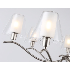 Люстра Ambrella light LH57083/7 SN/FR никель/белый матовый E14/7 max 40W D840*790