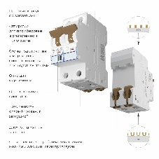 Автоматический выключатель Werkel 2P 10 A C 6 кА W902P106