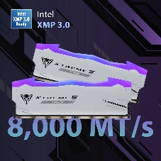 Оперативная память Patriot Viper Xtreme 5, DDR5, 32Gb (2x16GB), 6000MHz, CL30, DIMM, с радиаторами, RGb, серебристый