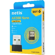 Сетевой адаптер Wi-Fi Netis WF2130 AX300 USB 2.0 (ант.внутр.)