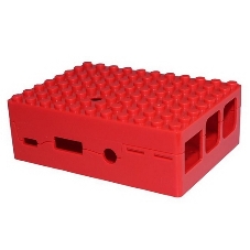 Корпус RA183 red для микрокомпьютера Raspberry Pi 3 ACD Red ABS Plastic Building Block case for Raspberry Pi 3