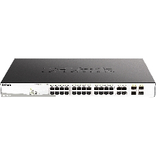 Коммутатор D-Link DGS-1210-28P/F5A, 24×1 Гбит/с + 4×1 Гбит/с Combo, настраиваемый