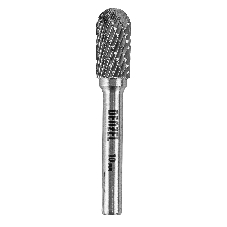 Борфреза по металлу Denzel твердосплавная, цилиндрическая закругленная, тип-С, 10 мм