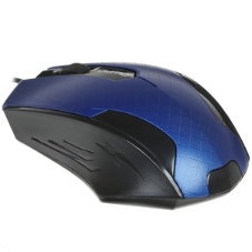 Мышь проводная Qumo Office M14 синий, 1000 dpi, USB, кнопки - 3