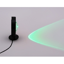 Атмосферная светодиодная настольная лампа Ambrella light DE8383 BK черный LED RGB 3W (ПДУ RGB)