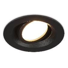 Встраиваемый поворотный точечный светильник Ambrella light TN102742 BK черный IP20 GU5.3 D95*25