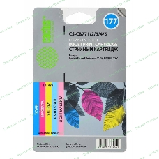 Картридж струйный Cactus CS-C8771/2/3/4/5 №177 многоцветный (11.4 мл.) для HP PS 2113/3313/8253/8200