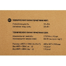 Источник бесперебойного питания Ippon Innova Unity RT 3-3 20K 20000Вт 20000ВА черный
