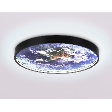 Настенно-потолочный светодиодный светильник Ambrella light FW11133 BK черный 25W LED 3000-6400K D400*38