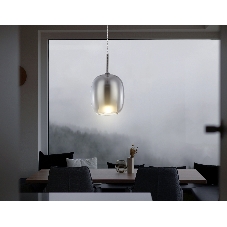 Подвесной светильник Ambrella light LH11123 BK/WH/SM черный/белый/дымчатый E27 max 60W D175*310