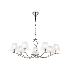 Люстра Ambrella light LH57083/7 SN/FR никель/белый матовый E14/7 max 40W D840*790