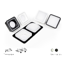 Насадка для корпуса светильника N7756 FR белый матовый 70*70*H45mm Out20mm MR16