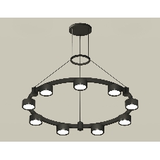 Светильник Ambrella light XR92051800/9 SBK/PBK черный песок/черный полированный GX53 (A9205, C9242, N8113)