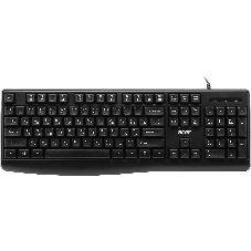 Клавиатура проводная Acer OKW301 (ZL.KBDCC.01A), USB, черный