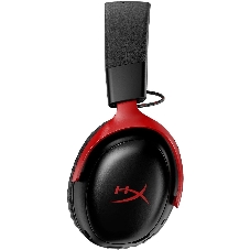 Гарнитура HyperX Cloud III S Wireless чёрный/красный, беспроводная, радиоканал, до 120 ч, съёмный микрофон, совместимость с PS5