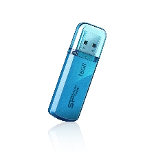 Флешка USB Silicon Power Helios 101 (SP016GBUF2101V1B), 16Gb, USB 2.0, Type-A, R/W 18/12, голубой
