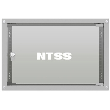 Шкаф коммутационный NTSS Lime (NTSS-WL6U5560GS) настенный 6U 550x600 мм пер. дв.стекл несъемн. бок. пан. 30 кг серый 110 град. IP20 сталь
